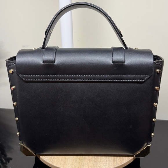 Michael Kors Black Satchel with Gold Accents - Picture 7 of 14